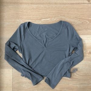 Lululemon Cropped Henley Long Sleeve Size 6